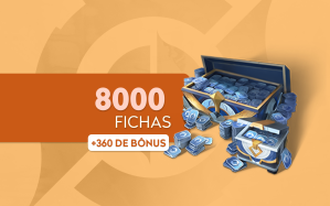 Cartão pré-pago 8000 Fichas + 360 de Bônus - Honor of Kings