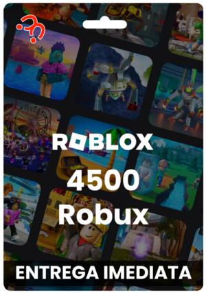 Cartão pré-pago 4500 Robux – Roblox