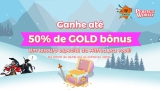Até 50% de bônus na compra de Gold para celebrar mais um aniversário!