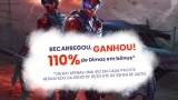 Garanta 110% de bônus em sua primeira recarga de Diamantes no Free Fire até 24/03!
