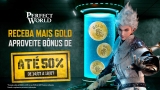 Receba um bônus de até 50% de Gold com DESCONTO de 12% via Pix até 18/07!