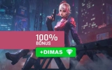 Começa a Black Friday no Free Fire! 3 dias com bônus de 100% na primeira recarga por ID!